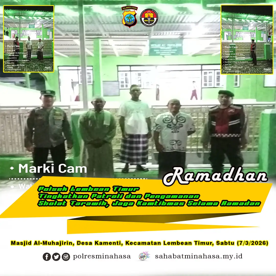 Polsek Lembean Timur Tingkatkan Patroli dan Pengamanan Sholat Tarawih, Jaga Kamtibmas Selama Ramadan